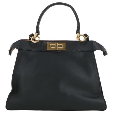 fendi tasche peekaboo schwarz|Fendi peekaboo.